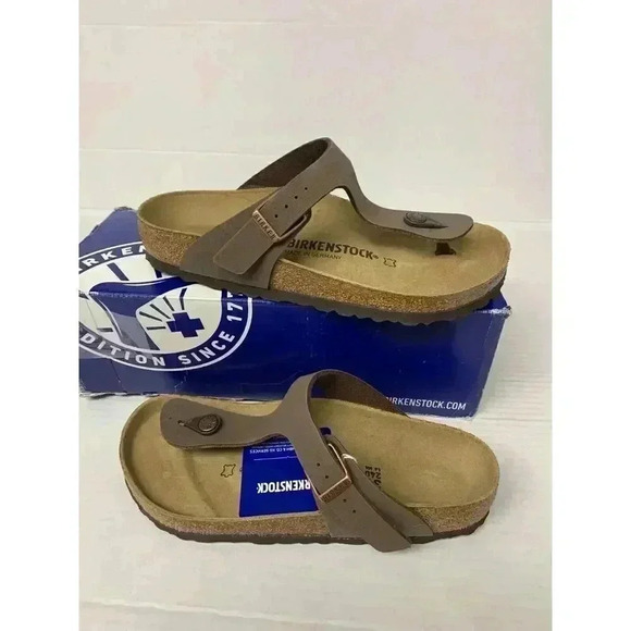 -400 NEW! Birkenstock Gizeh, Mocca, Regular Fit Sandals, EU-37 US-6 Womens - Picture 1 of 6